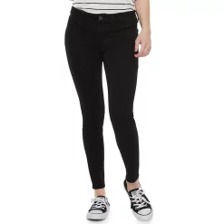 Juniors' SO® Color Twill Jeggings -Cheap SO Store 3273865 Black