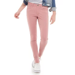 Juniors' SO® Color Twill Jeggings -Cheap SO Store 3273865 Blush Kiss
