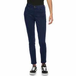 Juniors' SO® Color Twill Jeggings -Cheap SO Store 3273865 Navy