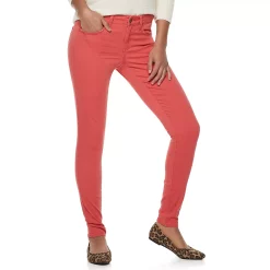 Juniors' SO® Color Twill Jeggings -Cheap SO Store 3273865 Red