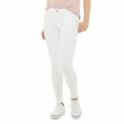 Juniors' SO® Color Twill Jeggings -Cheap SO Store 3273865 White Mist