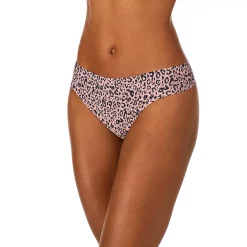 Juniors' SO® Smooth Thong Panty SO60001 -Cheap SO Store 4778229 Woodrose Print