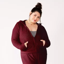 Juniors' Plus Size SO® Cozy Zip Hoodie -Cheap SO Store 5156039 China Silk
