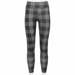 Juniors' SO® Cozy Leggings -Cheap SO Store 5176296 Gray Black Plaid