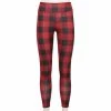 Juniors' SO® Cozy Leggings -Cheap SO Store 5176296 Red Black Plaid