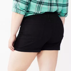 Juniors' Plus Size SO® High Rise Midi Shorts -Cheap SO Store 5211026 ALT