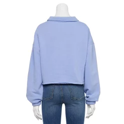 Juniors' SO® Long Sleeve Fleece Polo -Cheap SO Store 5212309 ALT