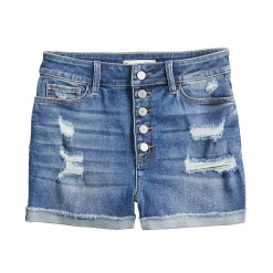 Juniors' SO® Super High Rise Curvy Shortie Shorts 15 Juniors' SO® Super High Rise Curvy Shortie Shorts -Cheap SO Store 5220671 ALT5