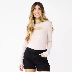 Juniors' SO® High Rise Curvy Midi Shorts -Cheap SO Store 5220672 Black Destructed