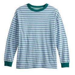 Juniors' SO® Long Sleeve Boyfriend Tee -Cheap SO Store 5242670 ALT5