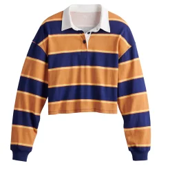 Juniors' SO® Cropped Polo Shirt -Cheap SO Store 5254624 ALT5