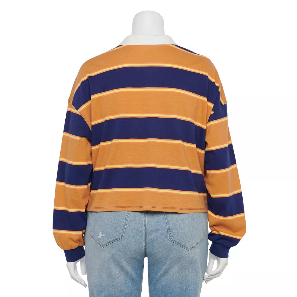 Juniors' Plus Size SO® Cropped Polo Shirt 9 Juniors' Plus Size SO® Cropped Polo Shirt - Image 7