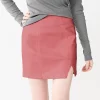 Juniors' SO® High-Rise Side Notch Mini Skirt -Cheap SO Store 5317466 Shabby Mauve