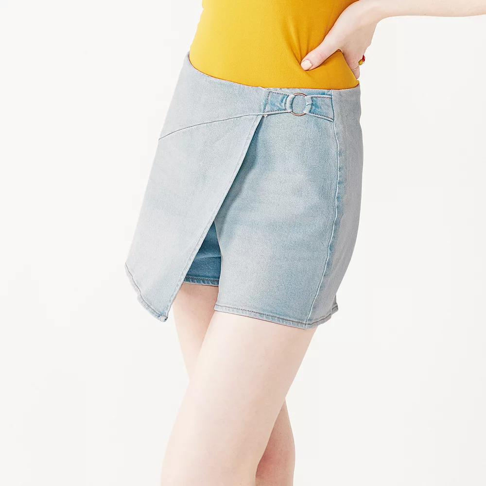 Juniors' SO® Wrap Mini Skort 4 Juniors' SO® Wrap Mini Skort - Image 2