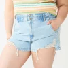 Juniors' Plus Size SO® High-Rise Paperbag Mom Jean Shorts -Cheap SO Store 5354790