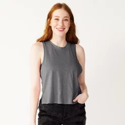 Juniors' SO® Muscle Tank -Cheap SO Store 5474332 Grey Haze