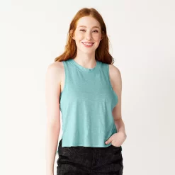 Juniors' SO® Muscle Tank -Cheap SO Store 5474332 Island Teal