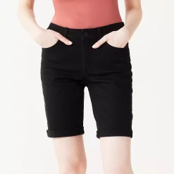 Juniors' SO® Low Rise Bermuda Shorts -Cheap SO Store 5474915 Black