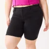 Juniors' Plus Size SO® Low Rise Bermuda Shorts -Cheap SO Store 5474917 Black