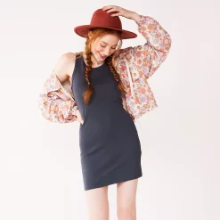 Juniors' SO® High Neck Tank Bodycon Mini Dress -Cheap SO Store 5477061 Blueberry Skin