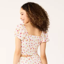 Juniors' SO® O-Ring Crop Top -Cheap SO Store 5510489 ALT