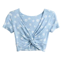 Juniors' SO® Short Sleeve Twist Tee -Cheap SO Store 5512994 ALT5