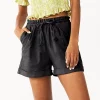 Juniors' SO® Tie Waist Utility Shorts -Cheap SO Store 5513111 Black Luxe