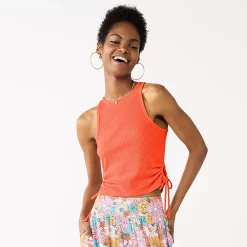 Juniors' SO® Side Keyhole Racerback Tank Top -Cheap SO Store 5513613 Gushing Lava