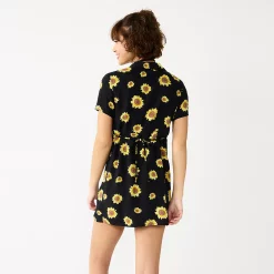 Juniors' SO® Collared Button Front Shirtdress -Cheap SO Store 5517245 ALT