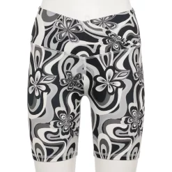 Juniors' SO® Sporty Crossover Biker Shorts -Cheap SO Store 5523254 Black Floral Swirl