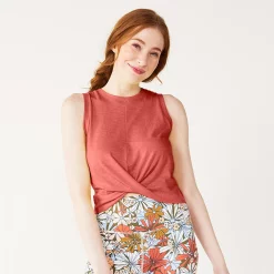 Juniors' SO® Twist Front Tank Top 18 Juniors' SO® Twist Front Tank Top -Cheap SO Store 5526659 Cassie