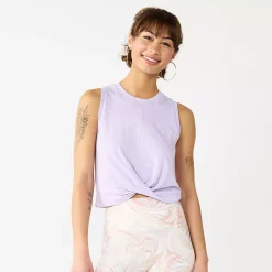 Juniors' SO® Twist Front Tank Top 19 Juniors' SO® Twist Front Tank Top -Cheap SO Store 5526659 Monica Purple