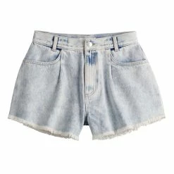 Juniors' SO® Slouchy Denim Dolphin Shorts -Cheap SO Store 5532497 ALT5