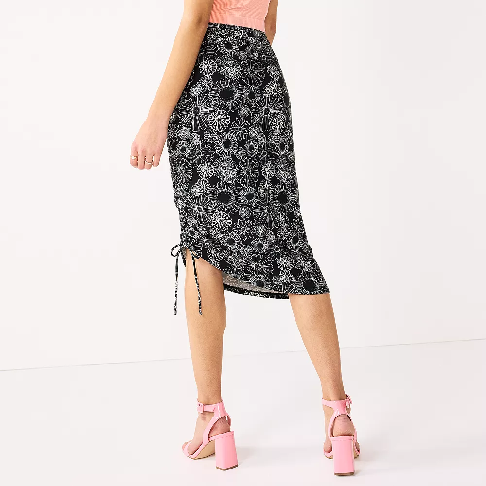 Juniors' SO® Cinched Midi Skirt 8 Juniors' SO® Cinched Midi Skirt - Image 6