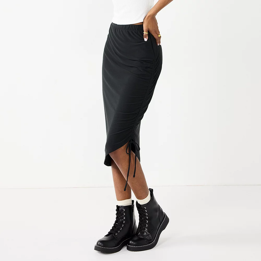 Juniors' SO® Cinched Midi Skirt 4 Juniors' SO® Cinched Midi Skirt - Image 2