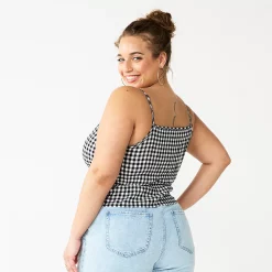 Juniors' Plus Size SO® Cropped Cinch-Waist Tank -Cheap SO Store 5548387 ALT