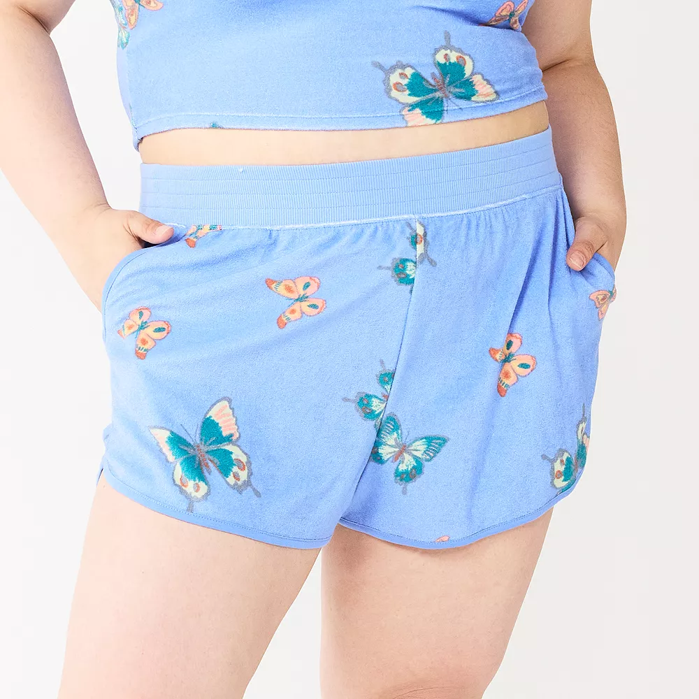 Juniors' Plus Size SO® Towel Terry Dolphin Shorts 7 Juniors' Plus Size SO® Towel Terry Dolphin Shorts - Image 5