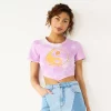 Juniors' SO® Cropped Yin-Yang Back Cut-Out Tee -Cheap SO Store 5555589
