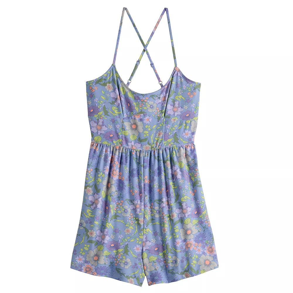 Juniors' SO® Scoopneck Skater Fit Romper 7 Juniors' SO® Scoopneck Skater Fit Romper - Image 5