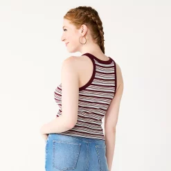 Juniors' SO® Varsity Print Tank -Cheap SO Store 5557393 ALT