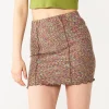 Juniors' SO® Seamed Mini Skirt -Cheap SO Store 5557649 Multi Spacedye
