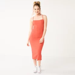 Juniors' SO® Strappy Bodycon Midi Dress 10 Juniors' SO® Strappy Bodycon Midi Dress -Cheap SO Store 5559449 Katy Coral