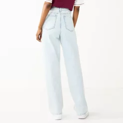 Juniors' SO® Super High-Rise Baggy Dad Jeans -Cheap SO Store 5561846 ALT