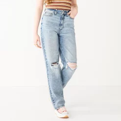 Juniors' SO® Super High-Rise Baggy Dad Jeans