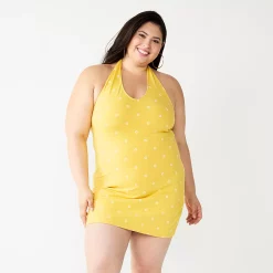 Juniors' Plus Size SO® Halter Bodycon Mini Dress