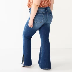 Juniors' Plus Size SO® High-Rise Flare Jeans -Cheap SO Store 5568305 ALT