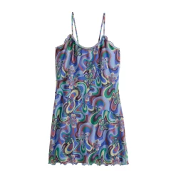 Juniors' SO® Ruffled Print Fit & Flare Mini Dress -Cheap SO Store 5571674 ALT5