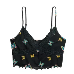 Juniors' SO® Lace Trim Print Cami -Cheap SO Store 5571675 ALT5