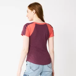 Juniors' SO® V-Neck Varsity Tee -Cheap SO Store 5574177 ALT