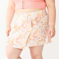 Juniors' Plus Size SO® Double Knot Wrap Mini Skirt 8 Juniors' Plus Size SO® Double Knot Wrap Mini Skirt -Cheap SO Store 5578084 Multi Floral